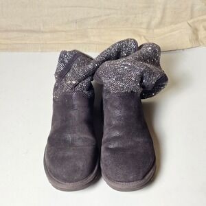 UGG‎ Australia Camaya Sequence Sweater Suede Tall Boots Women's Sz 5 Style